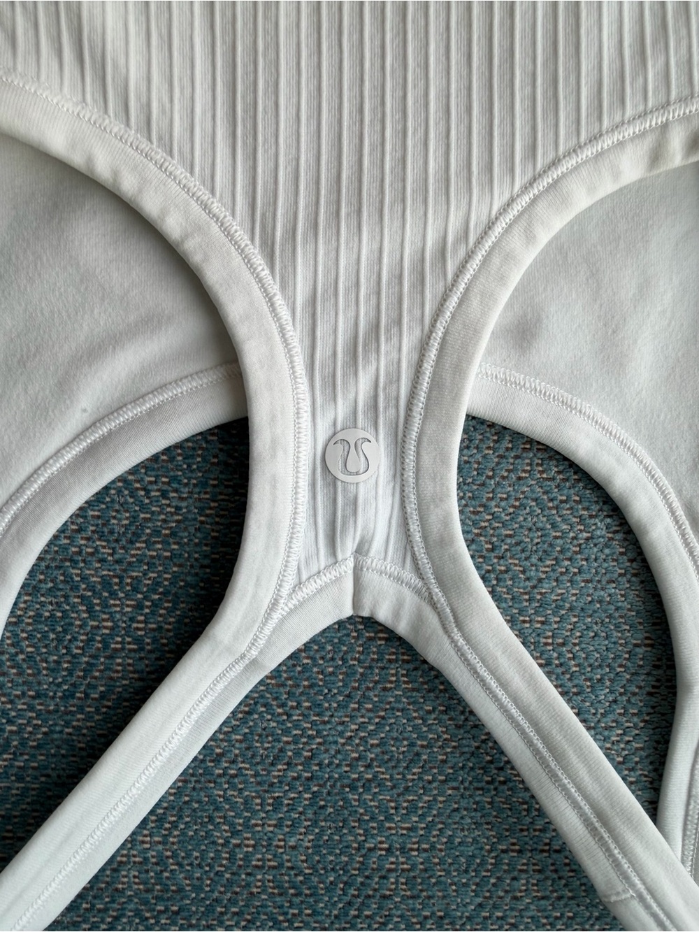 Lululemon White Ebb to Street Tank Top